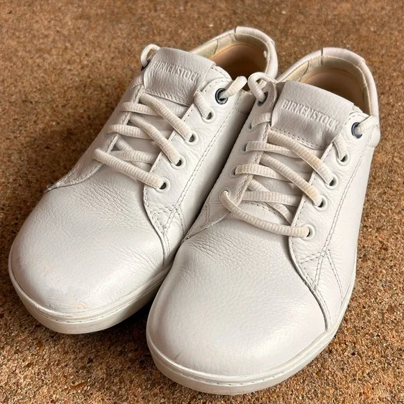 Birkenstock QO 500 NL white leather work sneakers - Picture 2 of 7